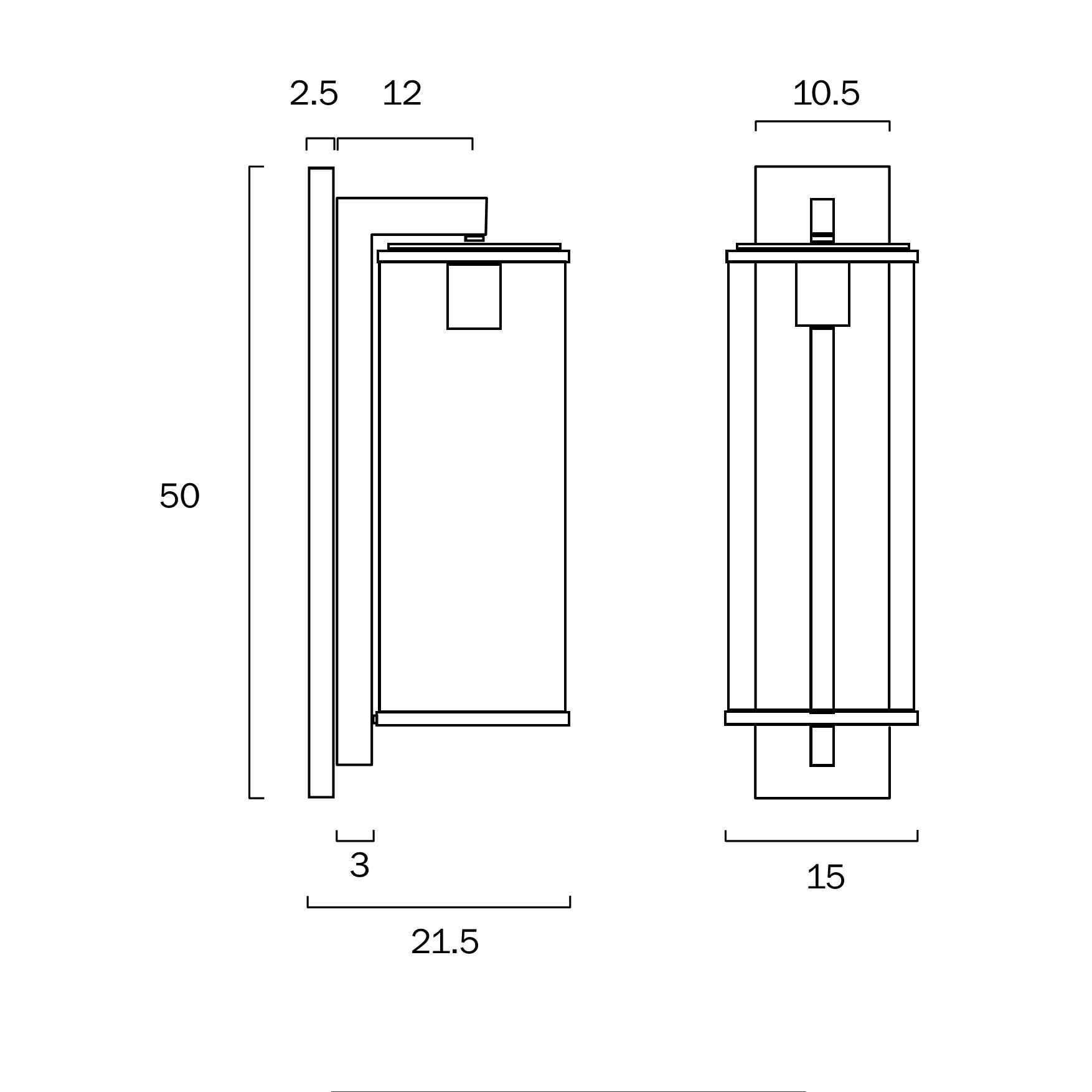 PEROVA 50 EXTERIOR WALL LIGHT
